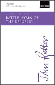 Battle Hymn of the Republic SATB choral sheet music cover Thumbnail